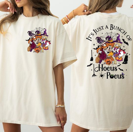 Comfort Colors Minnie And Daisy Goofy Halloween Shirt, Best Friends Halloween Shirt