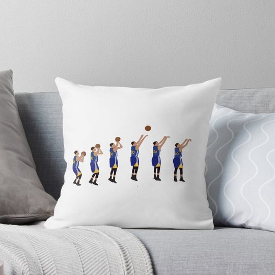 Chef Curry Splash Jumpshot  Pillow, Basketball Gift, Gift for Fan