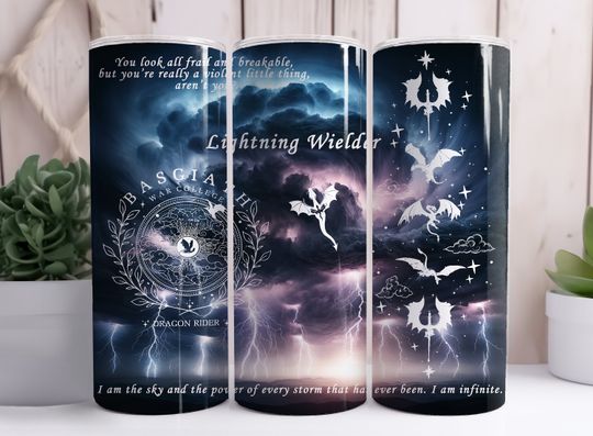 Fourth Wing Lightning Wielder 20oz tumbler