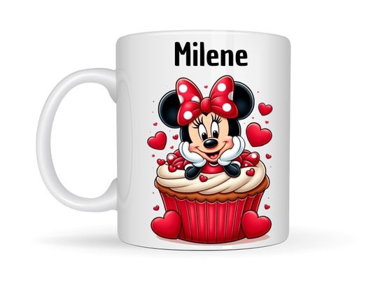 Mickey Mouse Minnie Mouse personalized mug, Mickey Mouse minnie Mickey mug with prenom