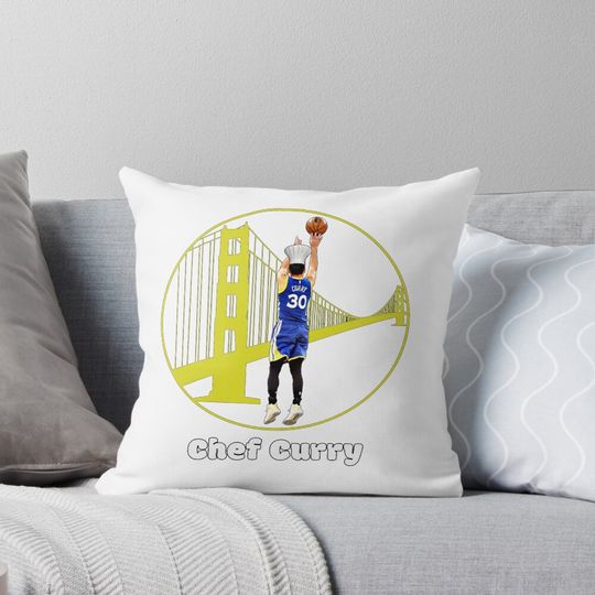 Chef Curry Golden State Pillow, Basketball Gift, Gift for Fan