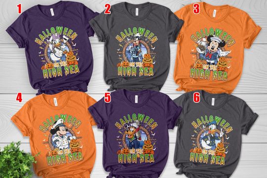 Halloween Cruise Shirt,Mickey & friends Ghost Disney Cruise shirt, Halloween family Cruise vacation shirt, Spooky season