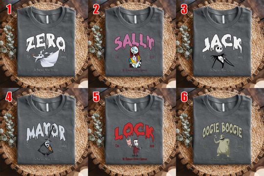 Nightmare Before Christmas Shirt, Disney Halloween Shirt, Jack Skellington Sally Zero Dog Lock Shock Shirt, Spooky Season Shirt