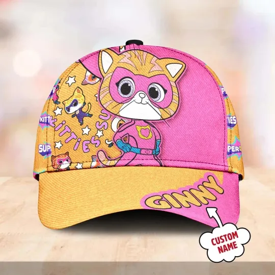Personalize Super Kitties Unisex Baseball Cap Mother Day Gift