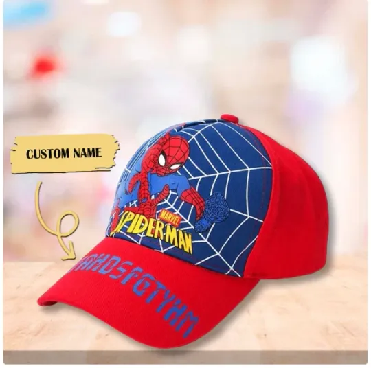 Personalize Name Spiderman Baseball Cap HALLOWEEN GIFT
