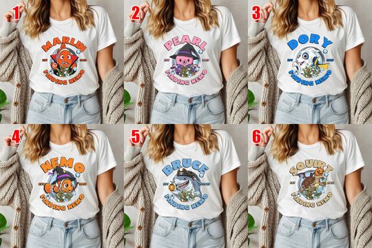Disney Halloween Finding Shirt,Finding Nemo Shirt,Animal Kingdom Tee,Finding Nemo Character Shirt,Finding Nemo Horro Party Shirt
