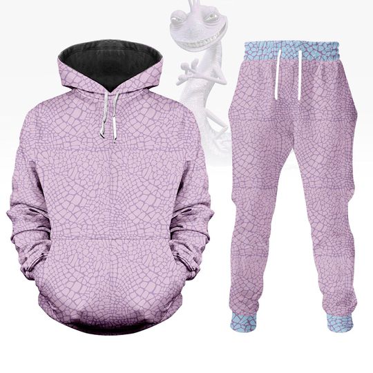 Randall Hoodie Jogger, Monsters Inc Costume Hoodie, Lizard Cosplay Outfit, Purple Reptile Tracksuit, Halloween Gift For Him