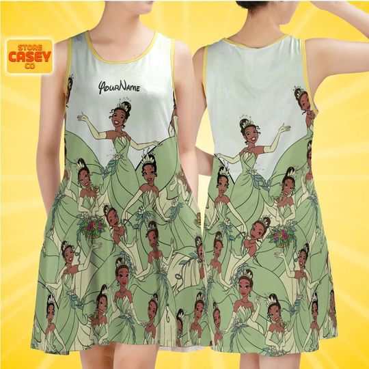 Custom Disney Tiana Dress, Personalized, Disneyland, Gift for fan