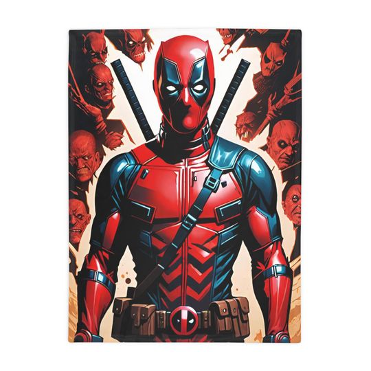 Deadpool Plush Throw Blanket