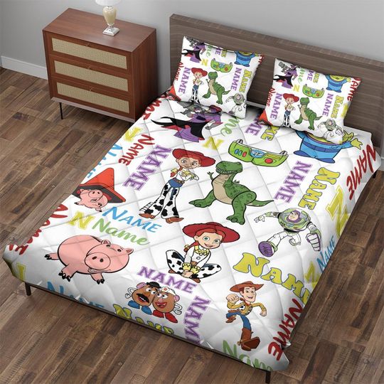 Custom Disneyland Pixar Toy Story Bedding Set, Toy Story Bedding Set, Baby Girl Boy Bedding Set,Toy Story Birthday Gift