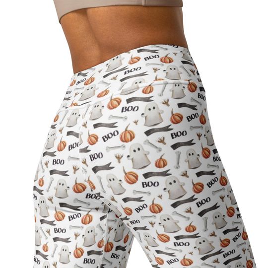 Halloween Boo Yoga Leggings