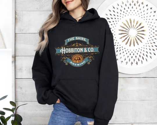 Hobbiton Brewing Hoodie, Hobbit Beer Hoodie, The Shire Hoodie, Tolkien Fan Gift, Fantasy Reader Gift