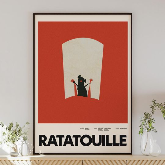RATATOUILLE poster , minimalist wall art