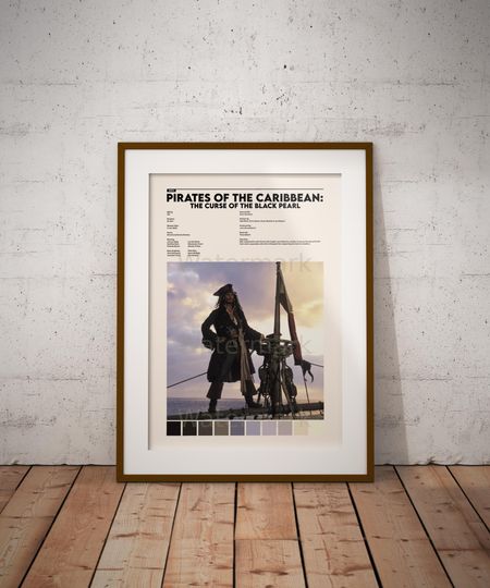 Pirates of the Caribbean custom movie poster