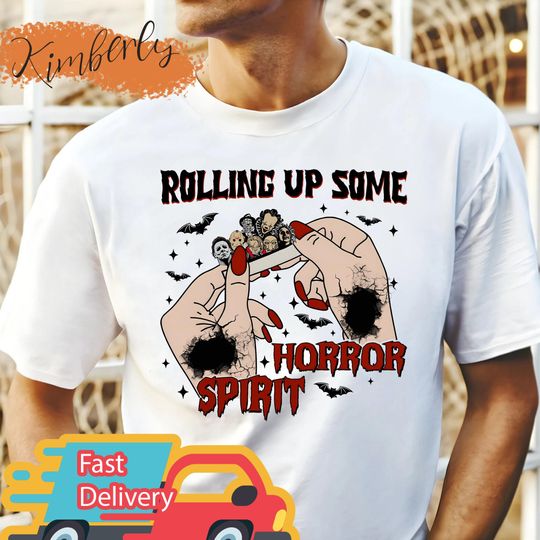 Vintage 90s Halloween Horror T-Shirt, Spooky Season Shirt, Retro Horror Character Sweatshirt