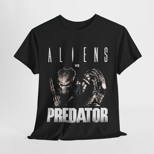 Alien vs Predator Graphic T-Shirt, Sci-Fi Unisex Casual Wear, Comic Con Gift, Movie Fan Tee