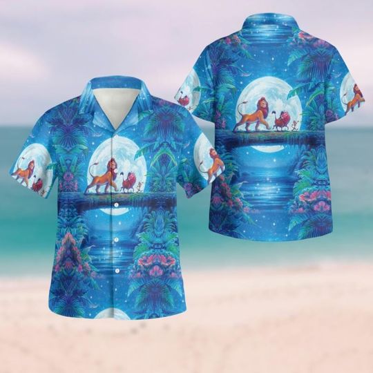 The Lion King Hakuna Matata Hawaiian Shirt, Mufasa, Simba, Nala, Animal Kingdom