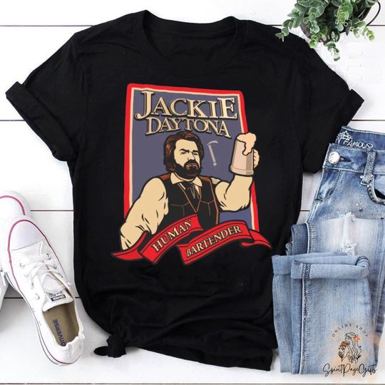 Jackie Daytona Human Bartender Vintage T-Shirt, What We Do In The Shadows Inspired TV Series Tee, Funny Halloween Shirt