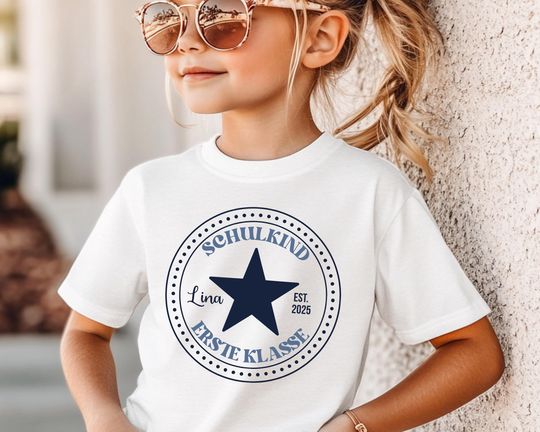 Schoolchild 2025 Shirt  School Enrollment T-Shirt  Colorful Schoolchild Shirt  Gift for School Enrollment  First Grader Shirt  Personalizable Name