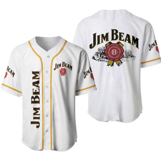 Jim Beam Jersey Shirt, Jim Beam Baseball Shirt, Jim Beam Baseball Jersey, Shirt For Men, Jim Beam Shirt, Baseball Jersey Shirt