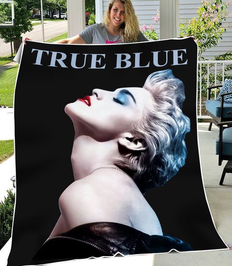 Vintage Qeen Of Pop 80s Madonna Fleece Blanket | Gift For Fan