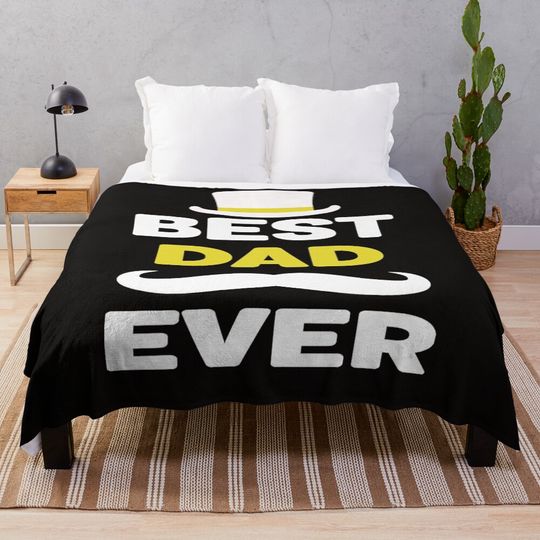 best dad ever Throw Blanket