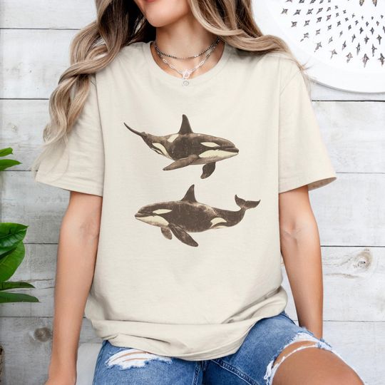 Orca Shirt Unisex Softstyle Orca T shirt Orcas Shirt Oceancore Ocean
