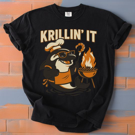 Orca Shirt Krillin' It Chef Orca BBQ - Funny Orca T Shirt