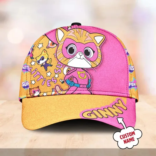 Personalize Super Kitties Unisex Classic Cap, Super Kitties Lovers Gift