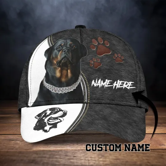 Personalized Rottweiler Classic Cap Gift, Dog Cap Lovers Gift