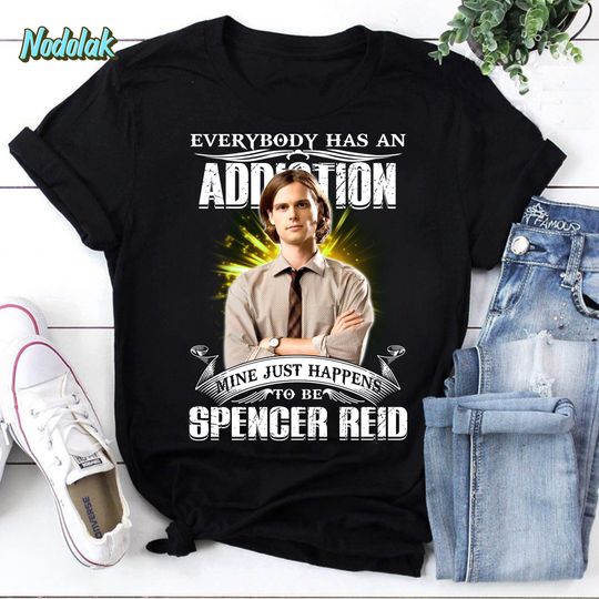 Everybody Has an Addiction Spencer Reid Vintage T-Shirt, Criminal Minds Movie Shirt
