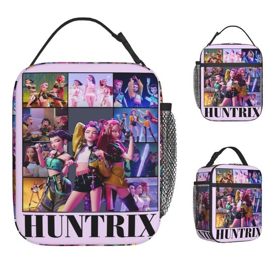 K-Pop Demon Hunters Huntrix Girl Group Lunch Bag Thermal Cooler Bag for Women