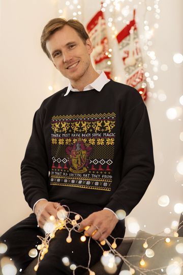 Gryffindor Ugly Christmas Sweater – Harry Potter Holiday Knit