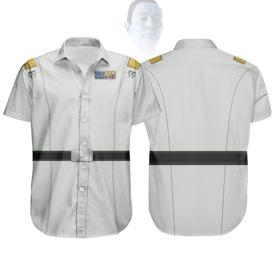 Star Wars Costume Button Shirt, Grand Admiral Thrawn Rebels Cosplay Shirt, Halloween Costume Shirt, Halloween Costume For Group Shirt