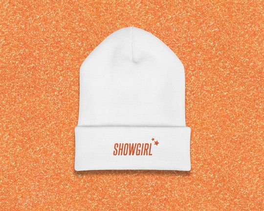 Embroidery Showgirl Beanie - Fan-Inspired Knit Hat for Dazzling Era and Pop Stars