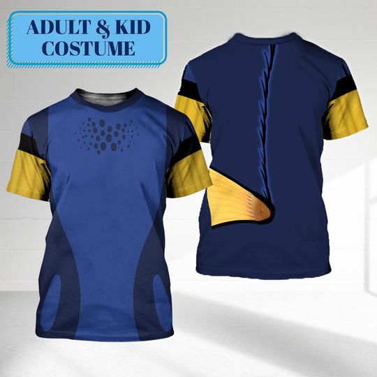 Funny Fish Costume 3D T-Shirt, Animal Kingdom Shirt, Movie Characters Tee, Halloween Costume for Family Group T Shirt, Cosplay Team Tee