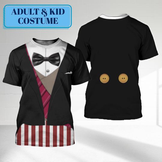 The Haunted Mansion Movie Ghost Costume, The Guy Suit 3D Cosplay T-shirt, Halloween Friend Group Party Tee, Horror Halloween Shirt