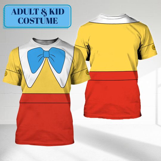 Tweedledum and Tweedledee Costume Shirt, Villain Twin Suit Alice In Wonderland 3D T-Shirt, Halloween Costume For Family Group T Shirt