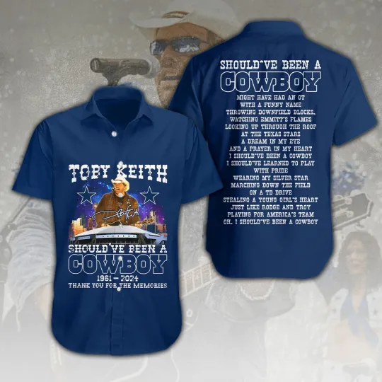 Toby Keith x Dallas C.o.w.b.o.y.s hawaiian shirt, Gift for Fan