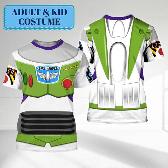 Buzz Lightyear Astronaut Toy Halloween 3D Shirt, Halloween Costume For Family Group T-Shirt, Space Toy Cosplay Costume Tee, Gift For Friend