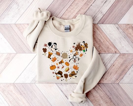 Disney Snacks Sweatshirt, Mickey & Friends Sweatshirt, Disney Thanksgiving Sweatshirt, Disney Family Halloween Trip, Disneyland Fall Sweater