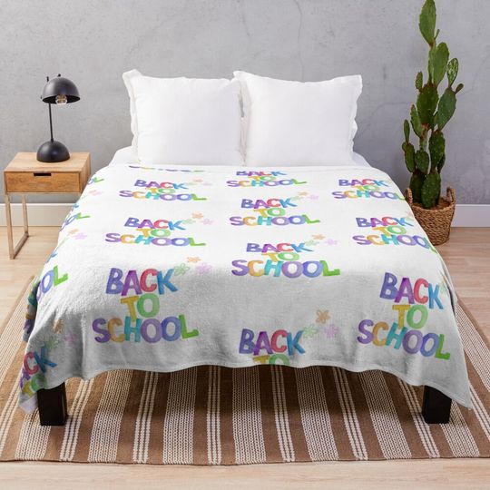 Colour Palette | Back to School| School Days Ahead Throw Blanket