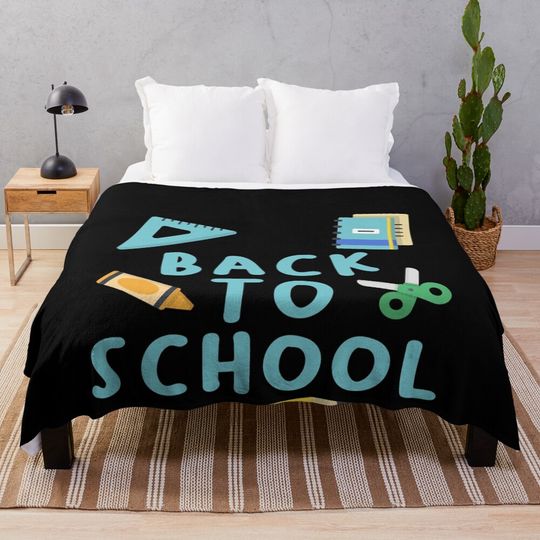 Back to School Homeschooling Homeschool Throw Blanket