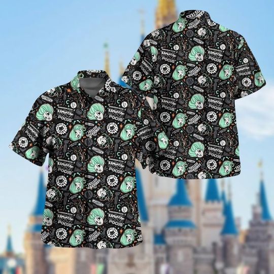 Halloween Hocus Pocus Hawaiian Shirt, Sanderson Sisters Button Shirt