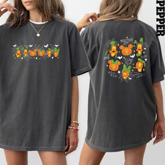 Pumpkin Mickey and Friends T-Shirt, Autumn Pumpkin Shirt, Disney Halloween T-Shirt