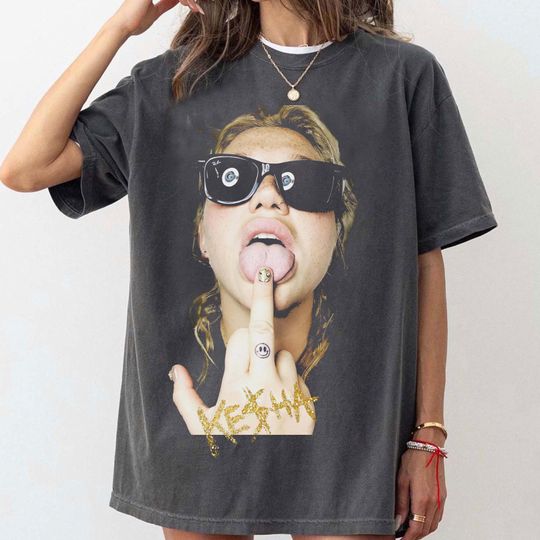 Comfort Colors Kesha middle finger Concert Shirt, 2025 Kesha The Tits Out Tour Tshirt, Kesha Fan Gift Shirt, Kesha Merch kesha