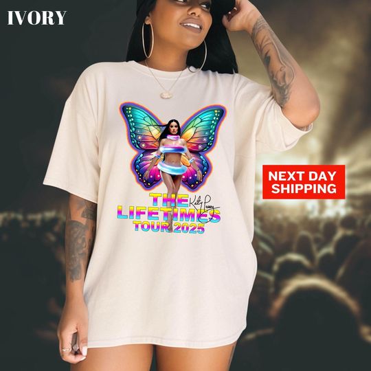 Comfort Colors 2025 Katy Perry The Lifetime Tour Shirt, Katy Perry Tee, Katy Perry Fan Gift, Katy Perry Merch, Katy Perry Graphic Shirt
