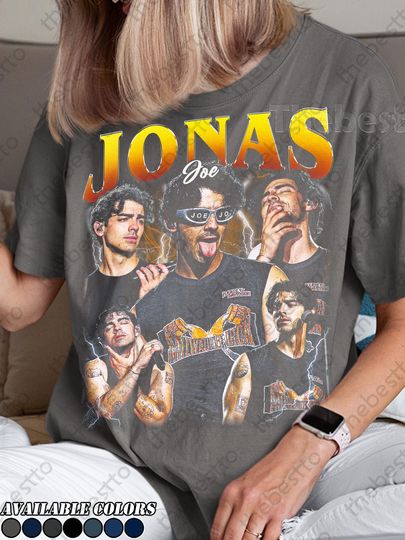 Comfort Colors Joe Jonas Vintage T-Shirt, 20th Anniversary Of Jonas Tour 2025 Fan Graphic T-Shirt, Gift For Women and Man Unisex T-Shirt