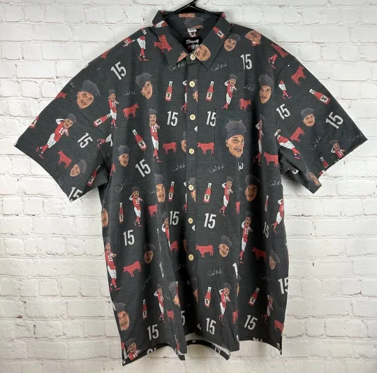 Shinesty Patrick Mahomes Kansas City C.h.i.e.f.s Hawaiian, Gift for Fan