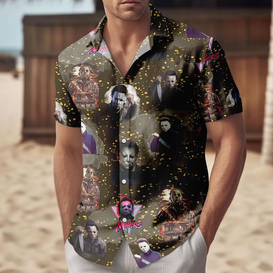 Michael Myers Hawaiian Shirt, Horror Movie Halloween Outfit